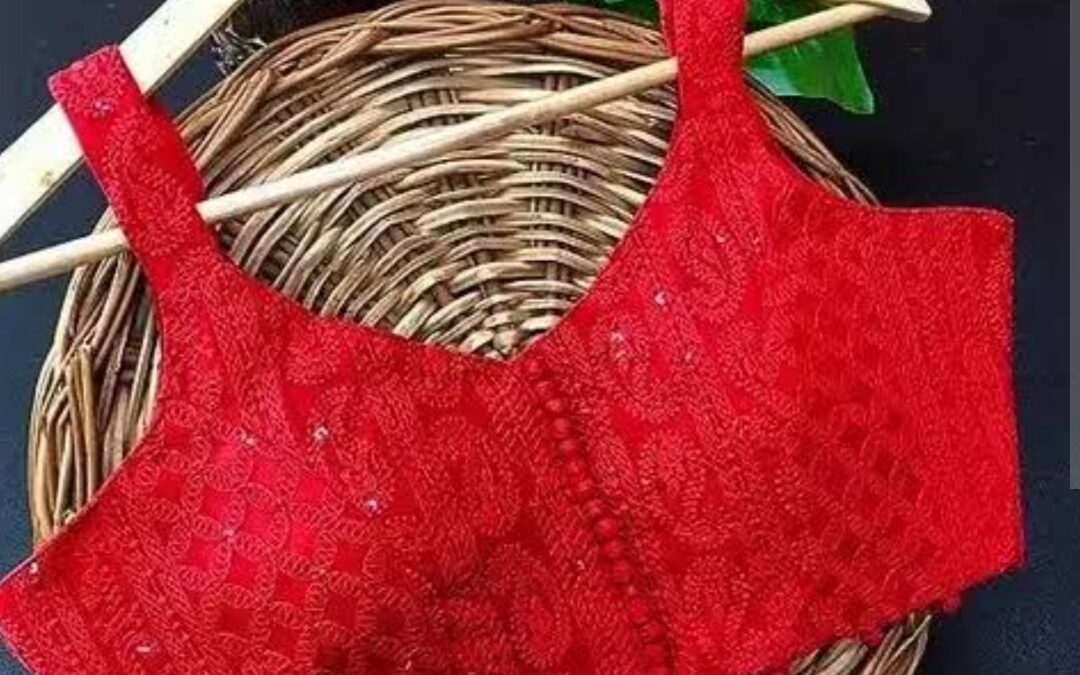 The Red Sleeveless Blouse